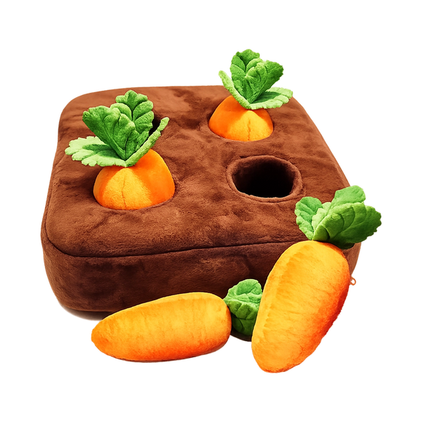 Carrot Farm puzzle dog toy