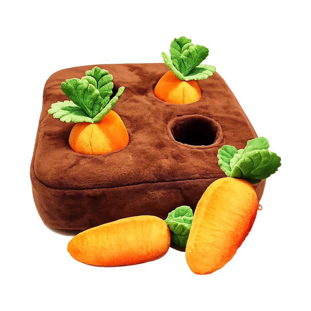 Carrot Farm puzzle dog toy