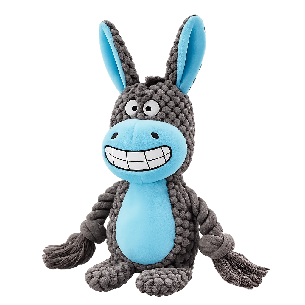 Clonk plush dog toy