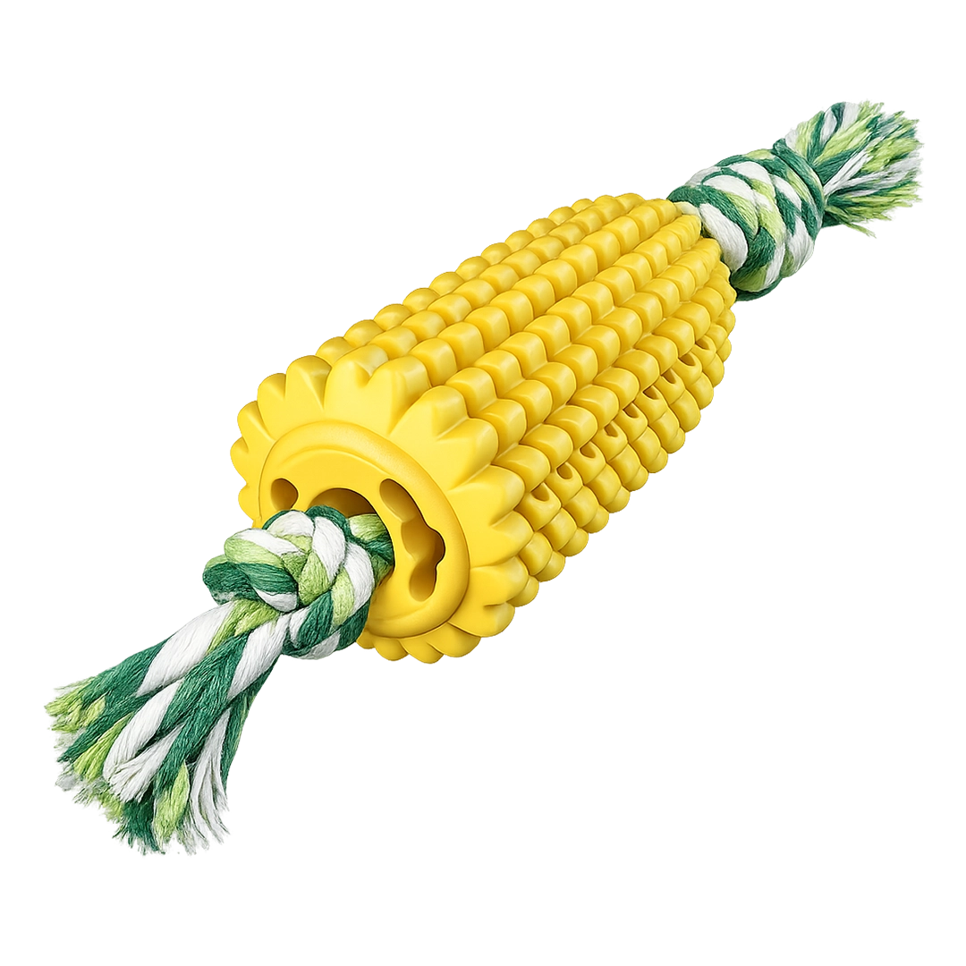 Corn Dog tough chew toy for dogs