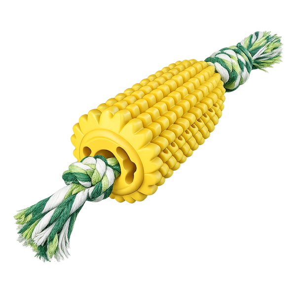 Corn Dog tough chew toy for dogs