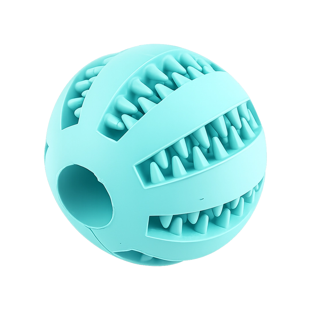 Nom Nom Ball rubber treat feeder ball for dogs
