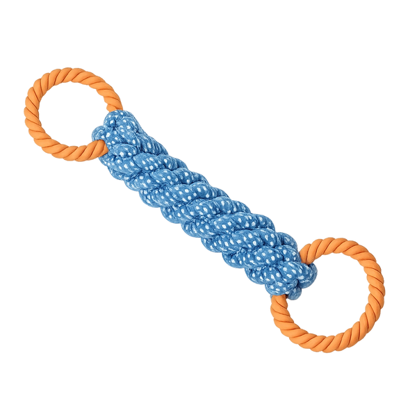 Ring Leader double-ring rope tug toy for dogs
