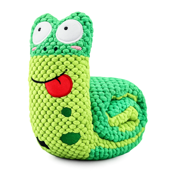 Springy puzzle dog toy