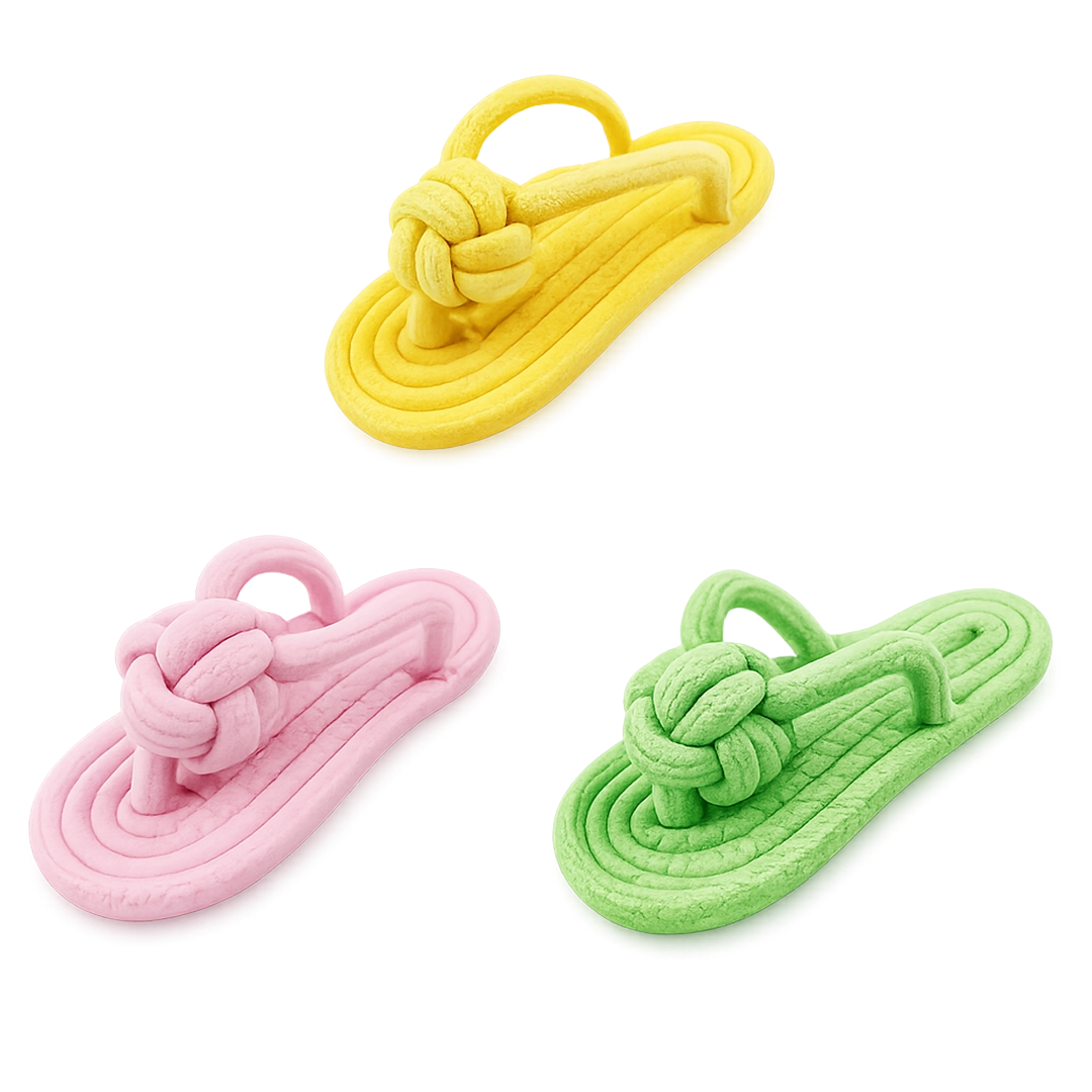 The Sandal chew toy for dogs