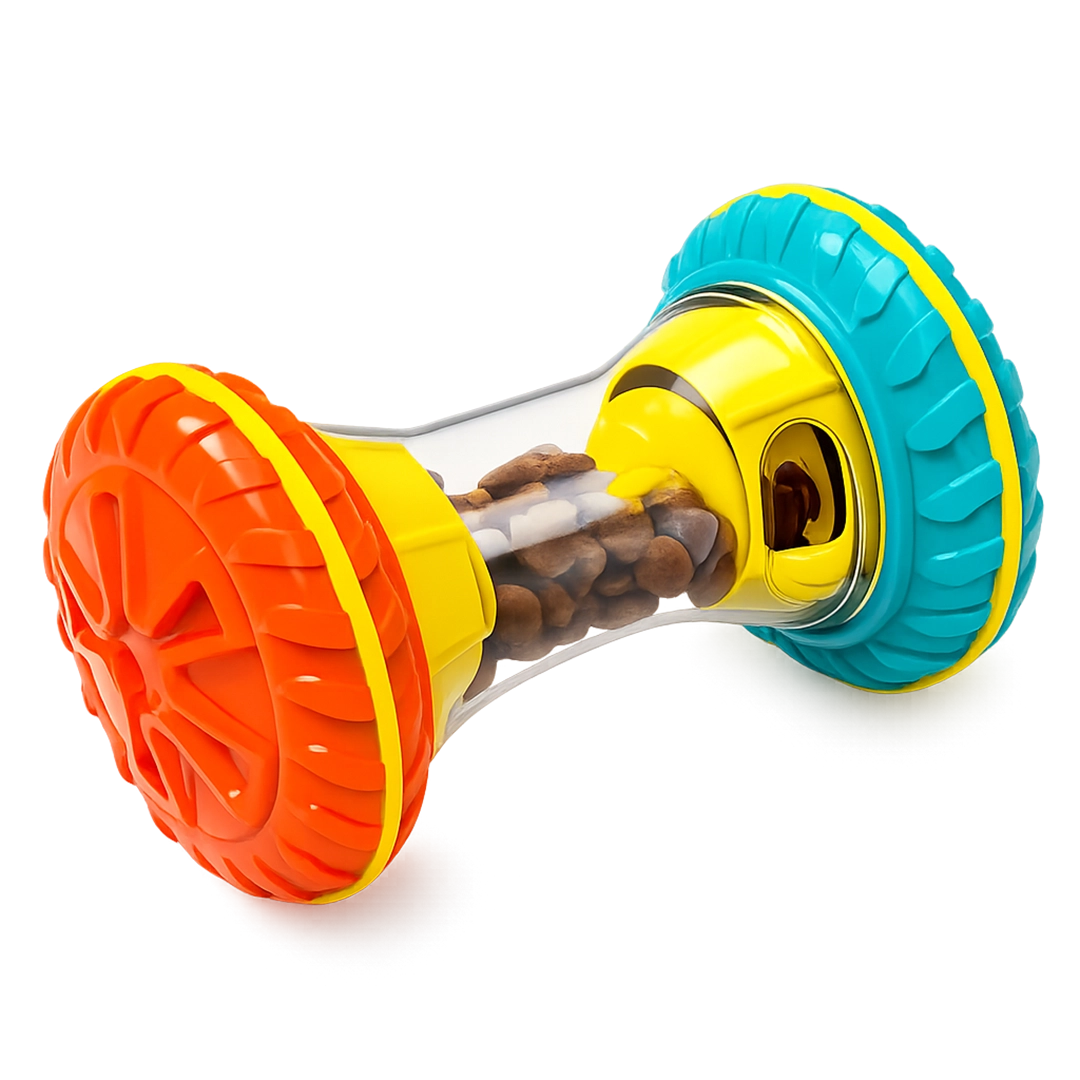 Tumble Feast treat-dispensing tumbler dog toy