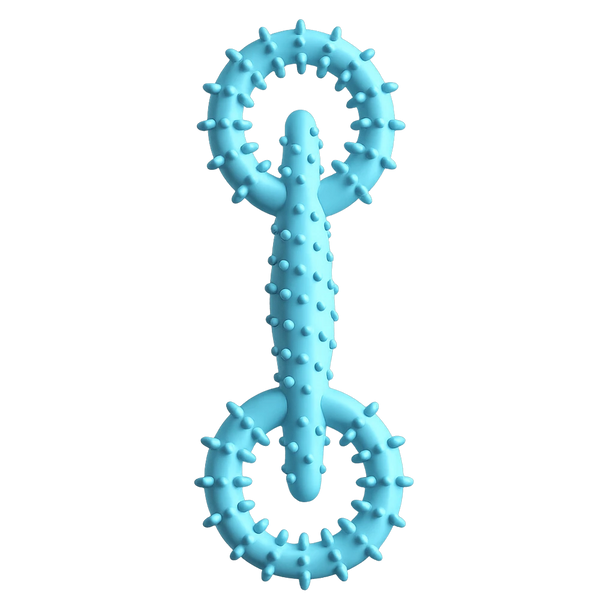 Figure Eight rope tug toy for dogs — Blue