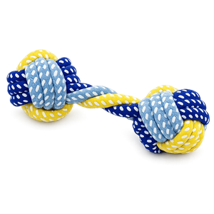 Double Knot knotted rope tug toy for dogs