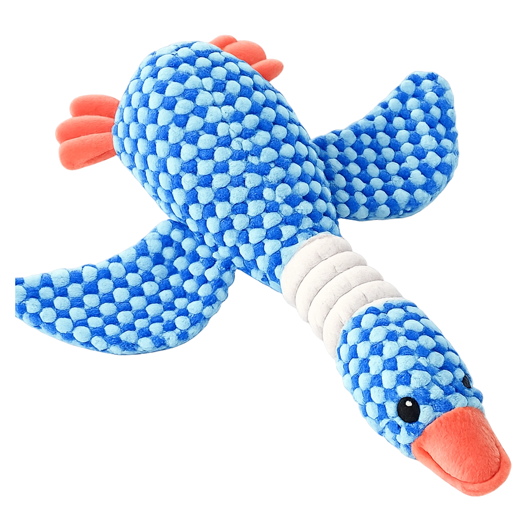 Honker chunky knit goose plush dog toy