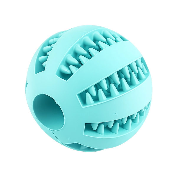 Nom Nom Ball rubber treat feeder ball for dogs