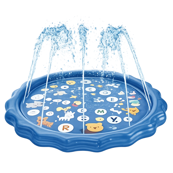 Paddle & Play dog splash pool with water spray