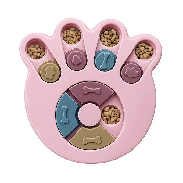 Smarty Paws paw-shaped treat puzzle toy for dogs