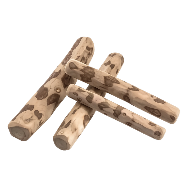 Sticky natural wood chew stick for dogs