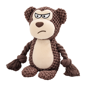 Strop plush dog toy
