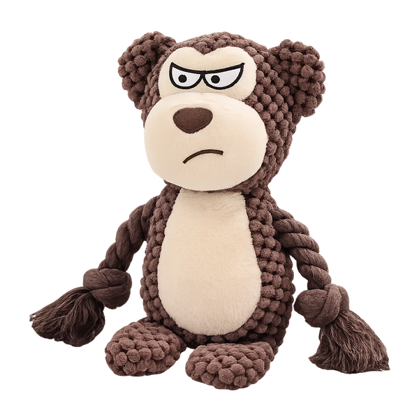 Strop plush dog toy