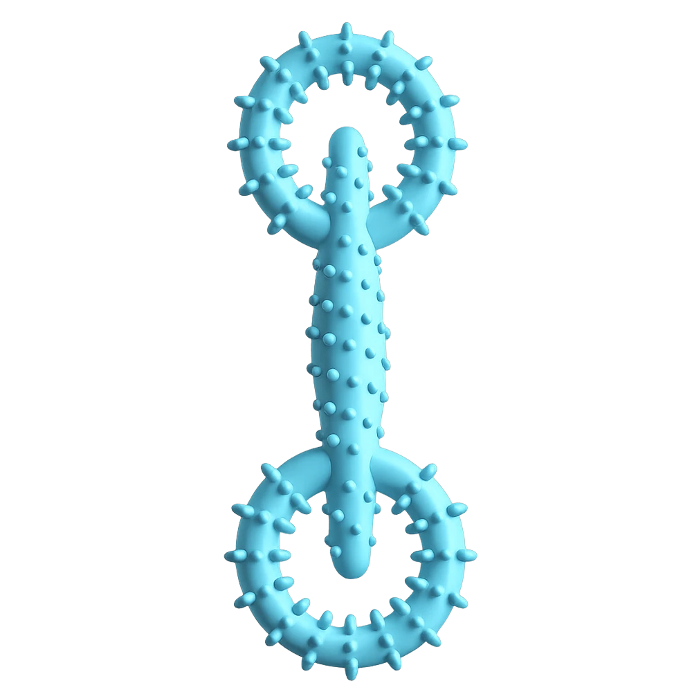 Figure Eight rope tug toy for dogs — Blue